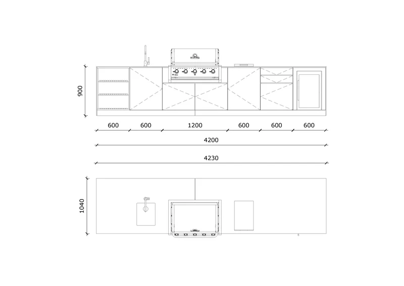 KuhinjaBOXY SET PREMIUM / BLACK ROCK 420
