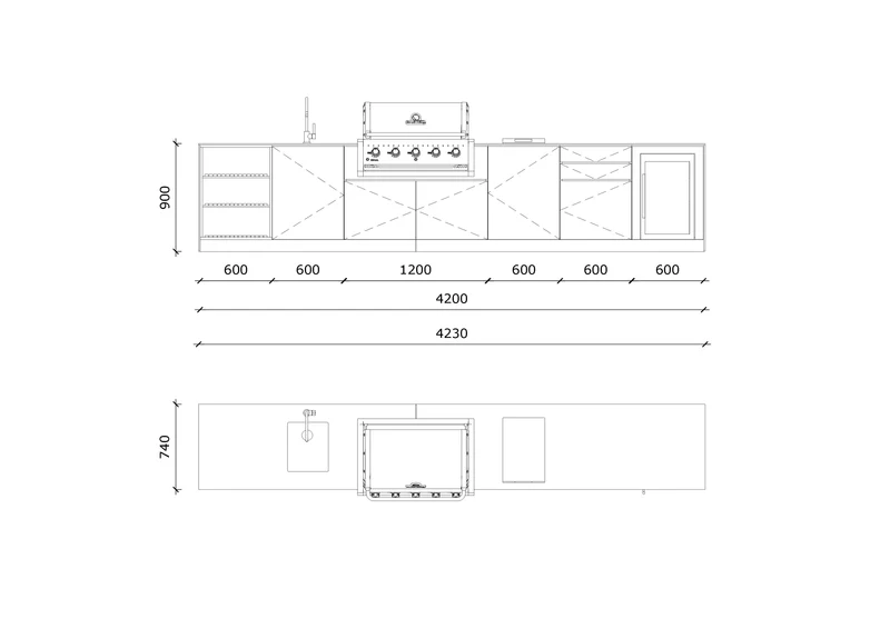 KuhinjaBOXY SET PREMIUM / BLACK ROCK 420