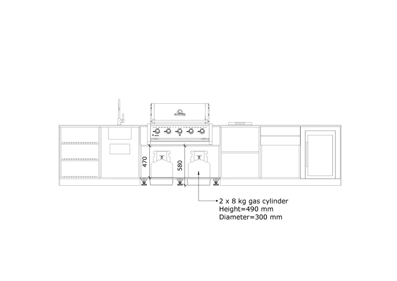 KuhinjaBOXY SET PREMIUM / BLACK ROCK 420