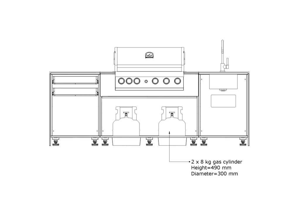 KuhinjaBOXY SET 1 Standard: RAL 7039 / T006