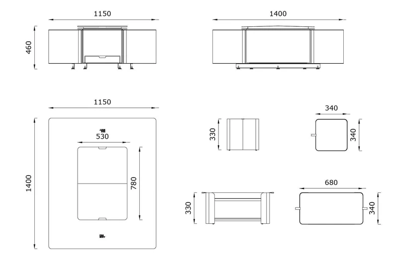 FireBOXY Set - Mjesto za vrtnu vatru